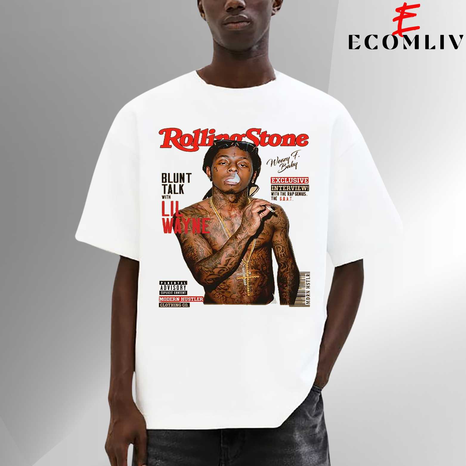 Rapper Live Tour Tee, Lil Wayne T-Shirt, Show Merch